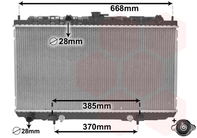 Radiator, engine cooling (13002218)