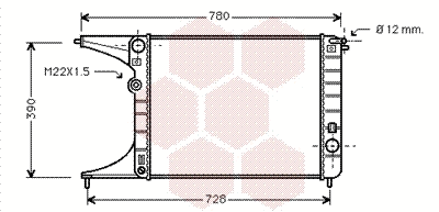Radiator, engine cooling (37002245)
