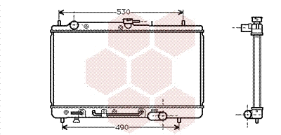 Radiator, engine cooling (27002068)