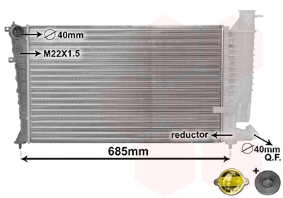 Radiator, engine cooling