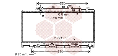 Radiator, engine cooling (17002149)
