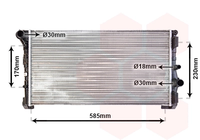 Radiator, engine cooling (73002088)