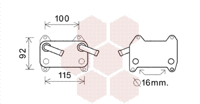 Oil Cooler, engine oil (59003155)