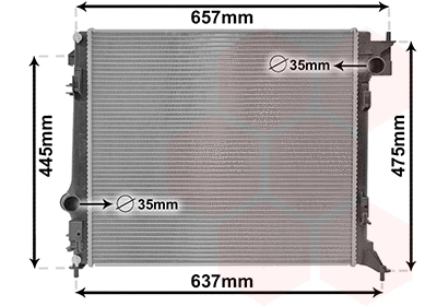 Radiator, engine cooling (13012701)