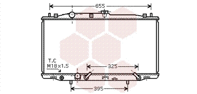 Radiator, engine cooling (25002183)