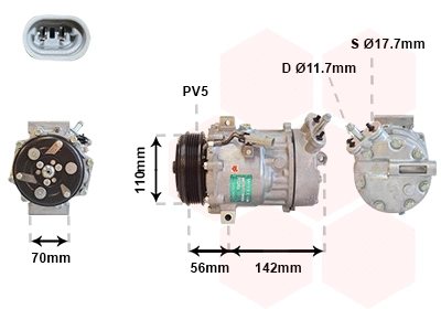 Compressor, air conditioning (3700K449)