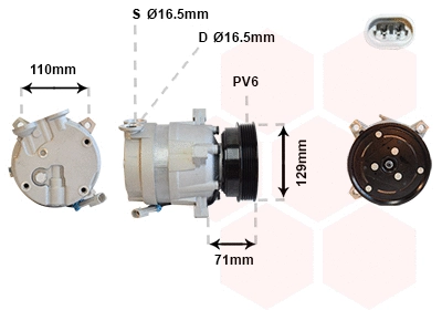 Compressor, air conditioning (3700K276)