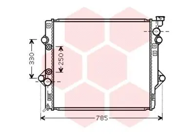 Radiator, engine cooling (53002644)
