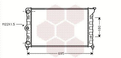 Radiator, engine cooling (58002078)