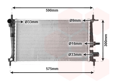 Radiator, engine cooling (18002217)