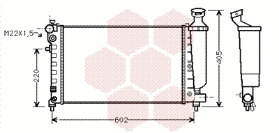 Radiator, engine cooling (09002119)