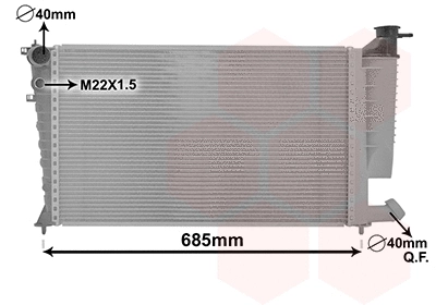 Radiator, engine cooling (09002135)