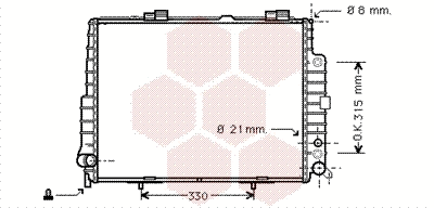 Radiator, engine cooling (30002304)