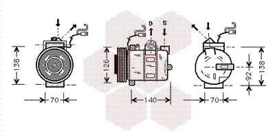 Compressor, air conditioning (3700K327)