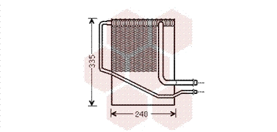 Evaporator, air conditioning (0700V099)