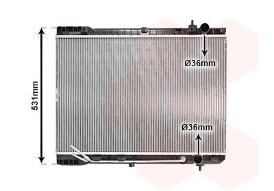 Radiator, engine cooling (83002246)