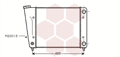 Radiator, engine cooling (58002010)