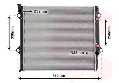 Radiator, engine cooling (53002478)