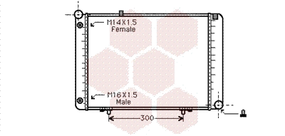 Radiator, engine cooling (30002074)