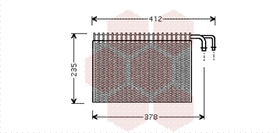 Evaporator, air conditioning (0600V268)
