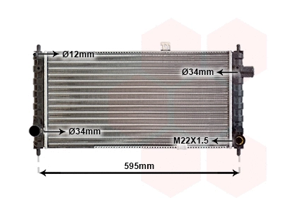 Radiator, engine cooling (37002050)