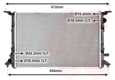 Radiator, engine cooling (03002363)