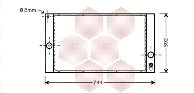 Radiator, engine cooling (59002141)