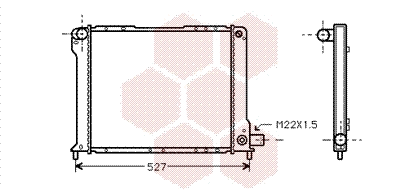 Radiator, engine cooling (17002080)