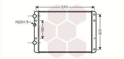 Radiator, engine cooling (58002249)