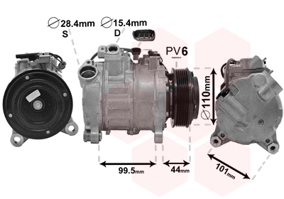 Compressor, air conditioning (0600K493)