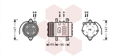Compressor, air conditioning (1700K365)