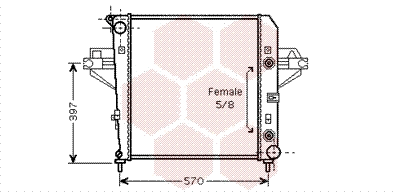 Radiator, engine cooling (21002043)