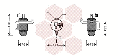 Dryer, air conditioning (0900D183)