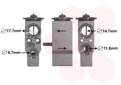 Expansion Valve, air conditioning (43001609)