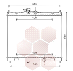 Radiator, engine cooling (13002347)