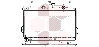 Radiator, engine cooling (82002098)