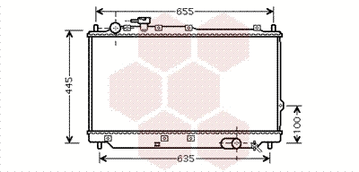Radiator, engine cooling (83002059)