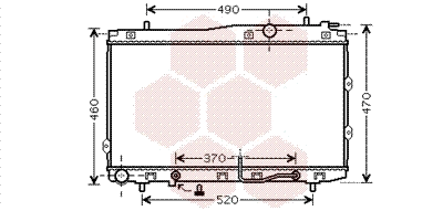 Radiator, engine cooling (83002090)