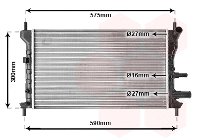 Radiator, engine cooling (18002218)