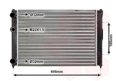 Radiator, engine cooling (49002022)