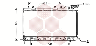 Radiator, engine cooling (51002048)