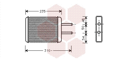 Heat Exchanger, interior heating (82006069)