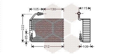 Evaporator, air conditioning (4000V119)