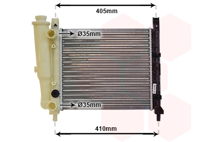 Radiator, engine cooling (17002076)