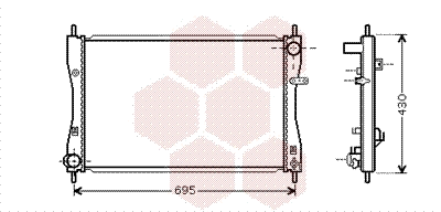Radiator, engine cooling (32002174)