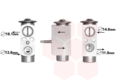Expansion Valve, air conditioning (18001492)
