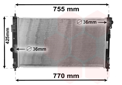 Radiator, engine cooling (07002121)