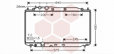Radiator, engine cooling (25002187)