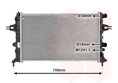 Radiator, engine cooling (37002444)