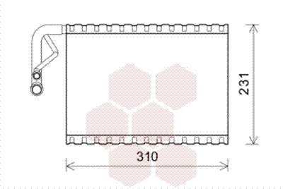 Evaporator, air conditioning (3000V544)